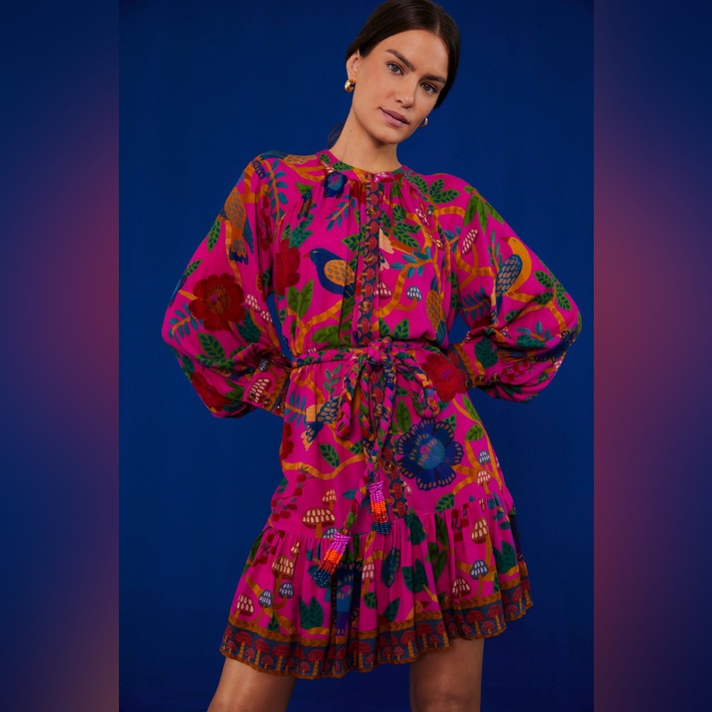 FARM Rio Sweet Forest Mini Dress